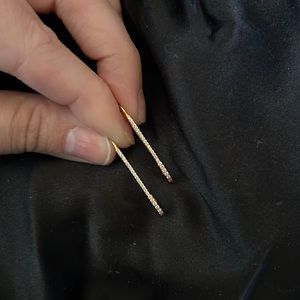 Sparkly Paper Clip Earrings